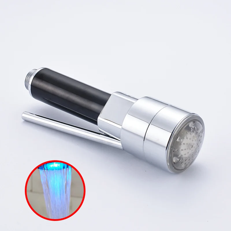 LED Style C Смеситель для кухни, сменный распылитель, смеситель для кухни, сменный распылитель воды, распылитель, выдвижная душевая головка - Цвет: LED Style C