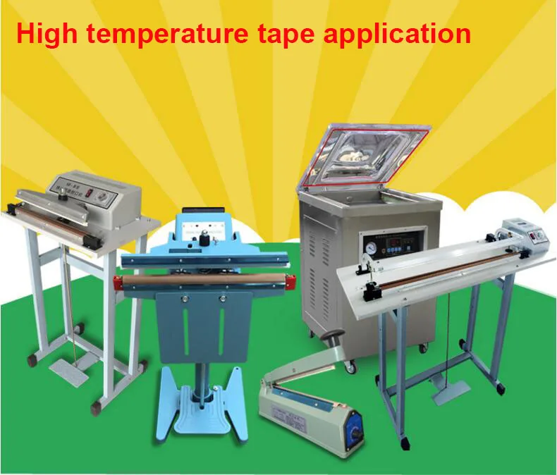 PTFE тефлоновая клейкая лента ткань Hi-Temp изоляционная 50 мм* 10 м* 0,13 мм запечатывающая машина высокотемпературная ткань термостойкая