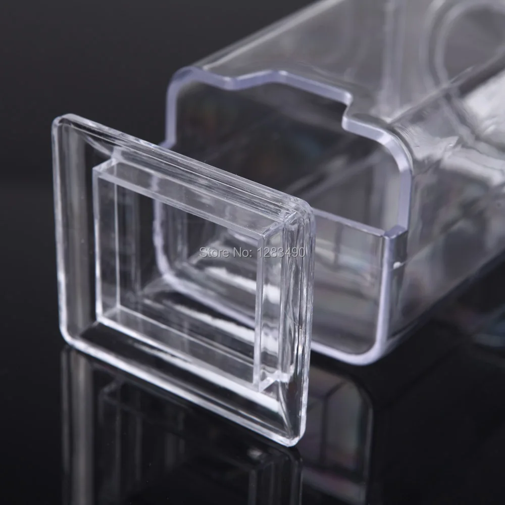 Футляр для ватных дисков макияжа прозрачный контейнер салфеток и снятия лака с