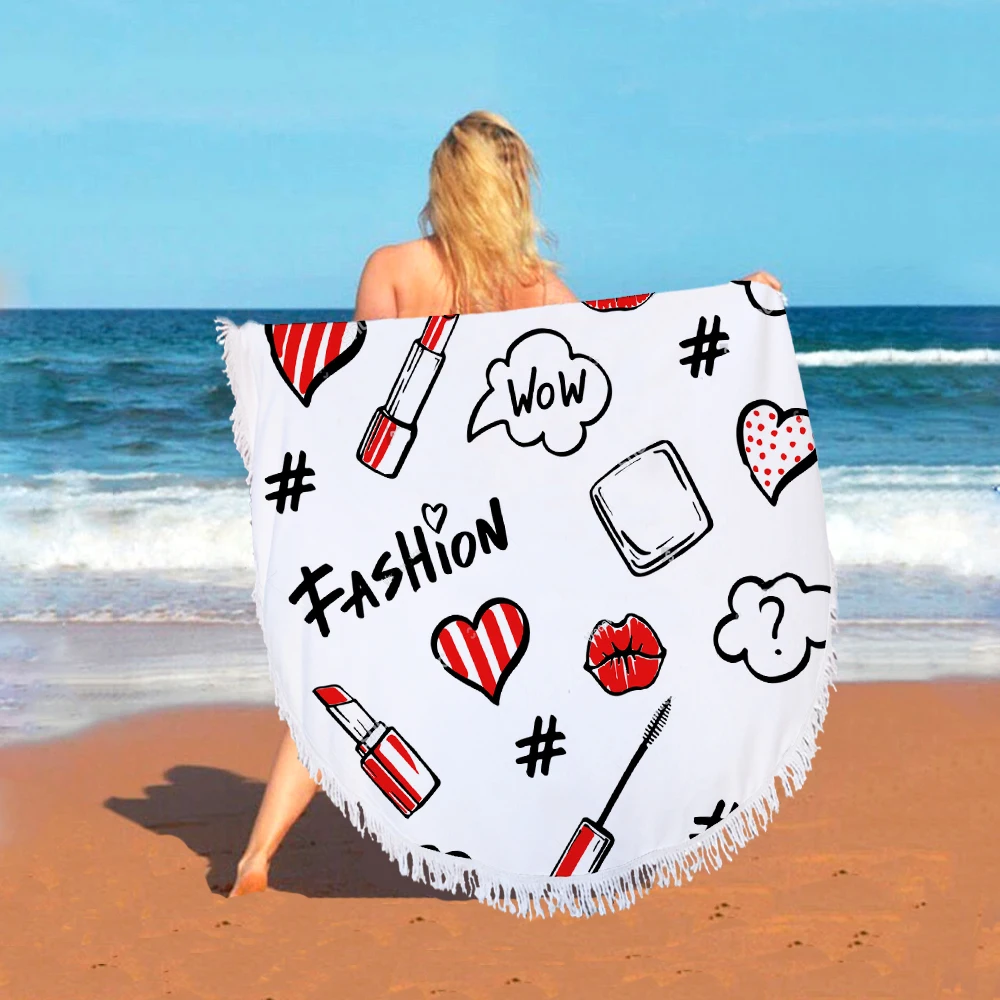 150x150cm towel 7 Пляжные Полотенца Toalla playa салфетку De Toalha De Praia Recznik Plazowy круглый Strandlaken банные полотенца для взрослых из микрофибры - Цвет: 150x150cm towel 7