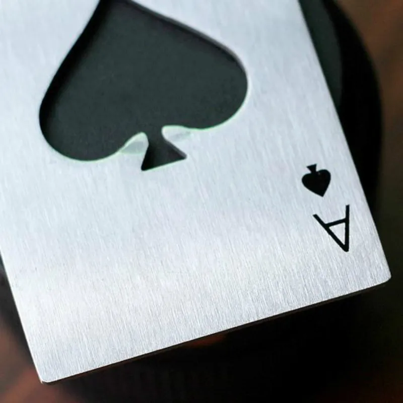 1 шт. открывалка для бутылок из нержавеющей стали|ace of spades|bottle cap openercap opener |