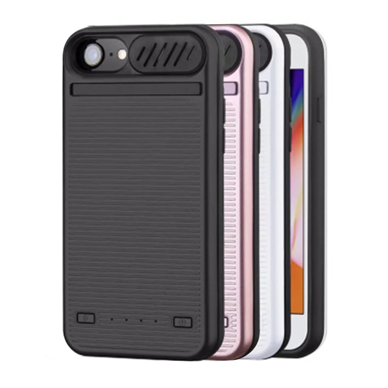 Чехол для зарядки аккумулятора 5800/8200 мАч iPhone 8 7 6 6s Plus чехол маленький динамик