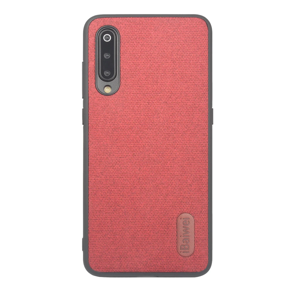 Тканевый чехол для телефона для Xiaomi Mi 9, задняя крышка, роскошный силиконовый защитный чехол с краями, Xiaomi Mi 9 SE, чехол, не скользит