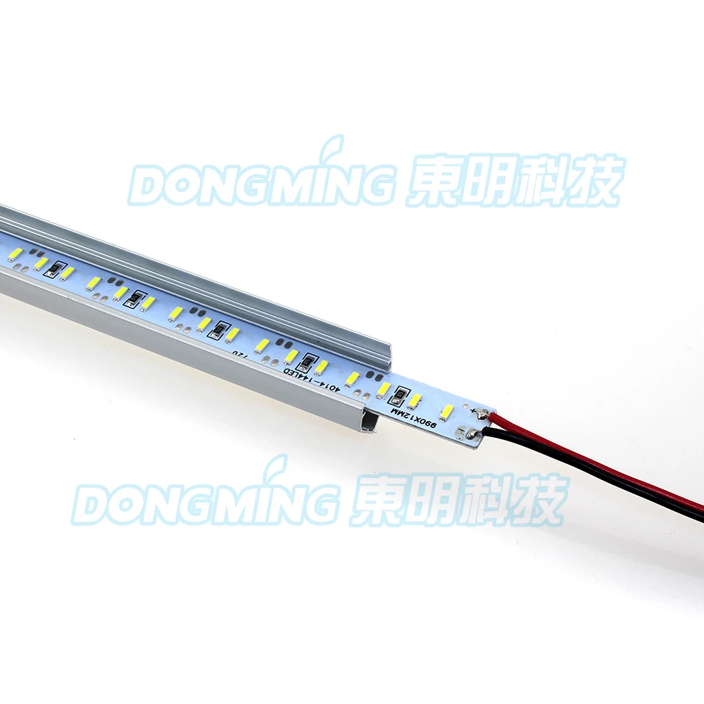 Free fedex 4014 144 led rigid bar U/ V groove 50pcs DC12V strip 14w 1m light big promotion | Лампы и освещение