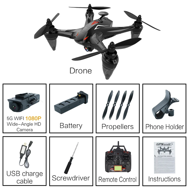 1080P HD Global Drone RAY Профессиональные gps Дроны с камерой 1080P HD Follow Me Return to Home FPV RC вертолет Дрон Квадрокоптер - Цвет: 1080P HD