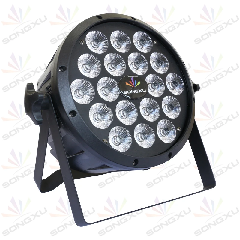 12 шт. в партии 18X10 Вт DMX 512 RGBW 4в1 Par cans Led плоский DJ свет свадебный свет/SX-PL1810A | Лампы и