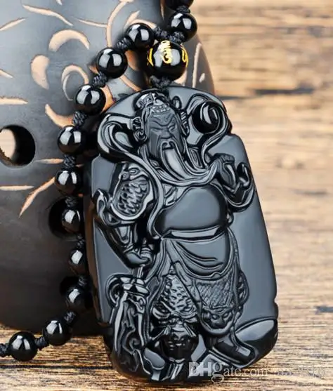 Рождественский подарок кулон из 100% натуральной матовой бумаги Obsidian Kuan Kung|pendant