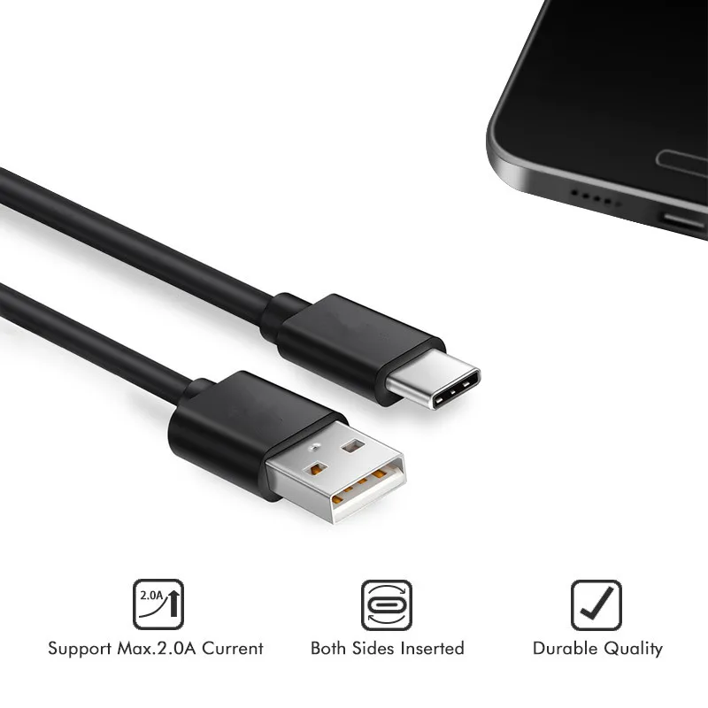 USB-кабель Type-C для передачи данных Xiaomi 5 5S Plus 6 6X 8 MIX 2S 3 Redmi Note7 Huawei P20 OnePlus Android Phone USB-C
