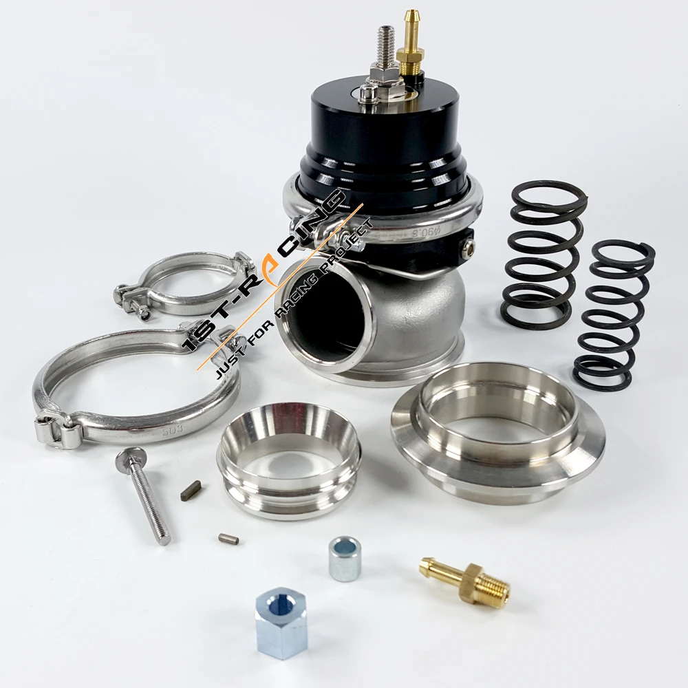 Регулируемый турбонагнетатель черный внешний отходной V Band 60 мм пружина из