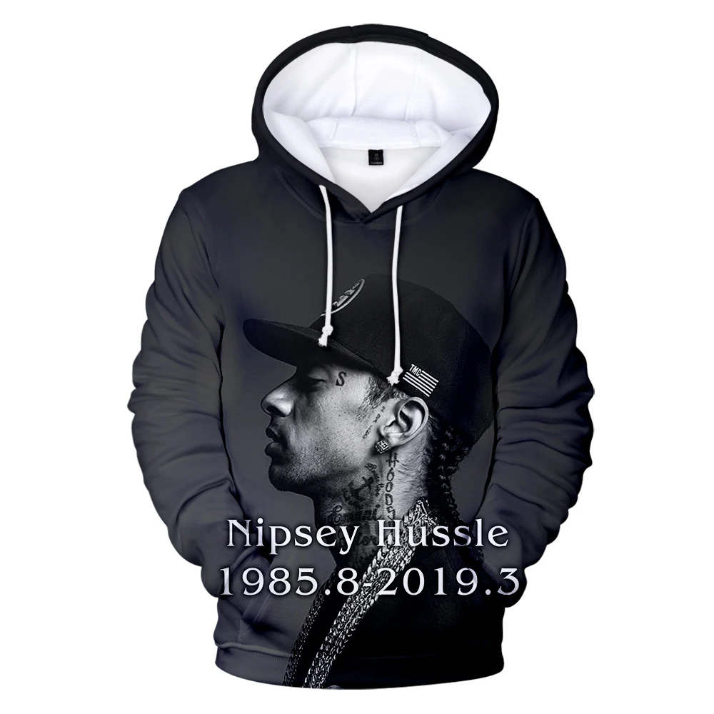 2019 nipsey hussle мужские толстовки с принтом высокого качества Длинные рукава