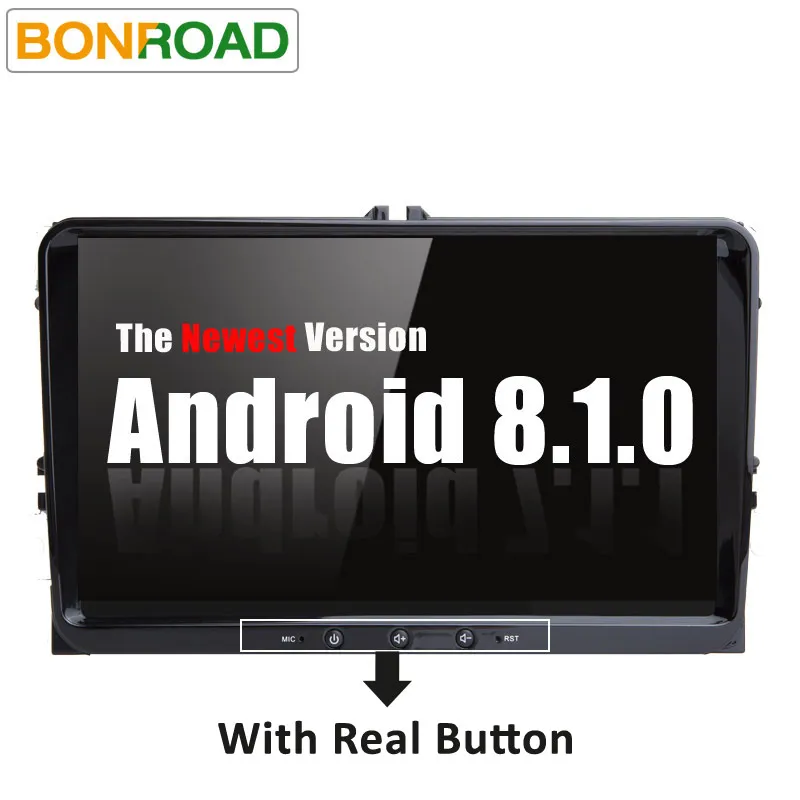 Bonroad Android 8.1.0 Allwinner T8 Octa Core 9 ''для Skoda VW Golf 6 Tiguan радио GPS навигация видео плеер Wi Fi