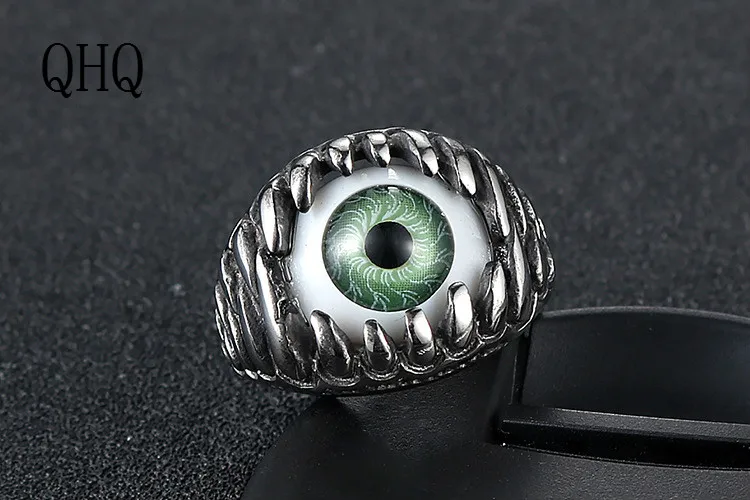 Мужское кольцо QHQ геометрическое в стиле панк из титановой стали модные