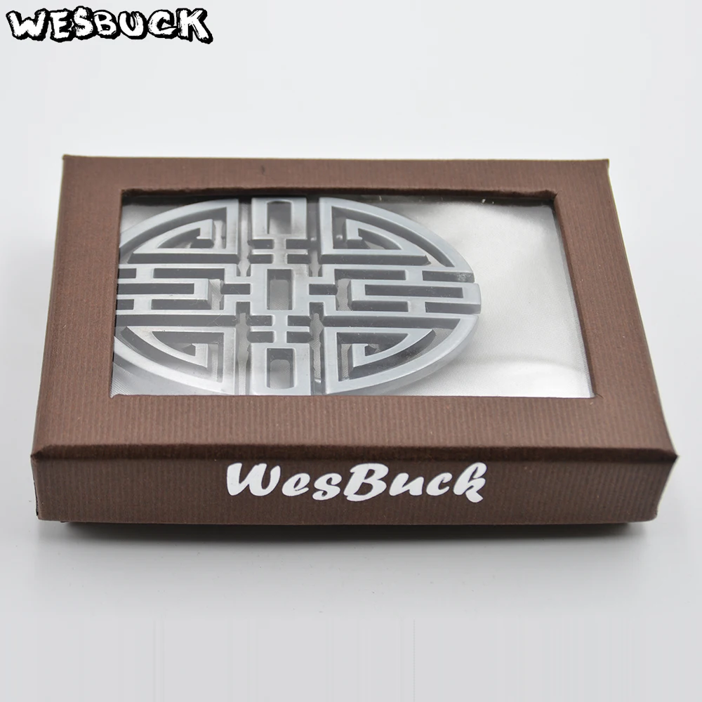 Wesbuck Brand пряжки Meltal классный ремень с пряжкой вокруг Для мужчин's пряжка для ремня в западном стиле с ремешком и пряжкой