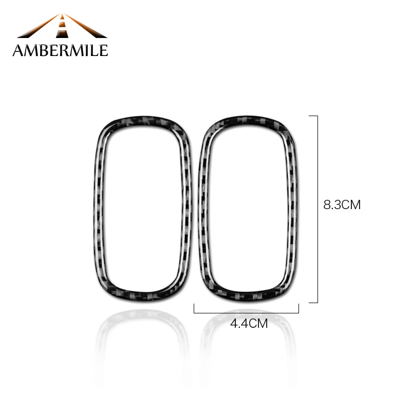 AMBERMILE углеродного волокна для Mini Cooper Countryman F60 аксессуары автомобиль воздуховод передней панели Vent рамка Отделка Декоративные наклейки