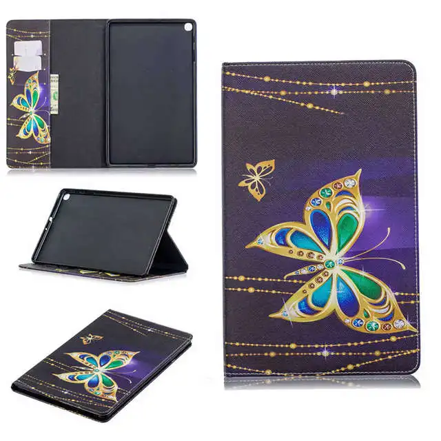BF-19 Цветной магнитный чехол из искусственной кожи для samsung Galaxy Tab A 10,1 SM-T510 SM-T515 10," чехол для планшета+ пленка для экрана+ ручка - Цвет: BF-19