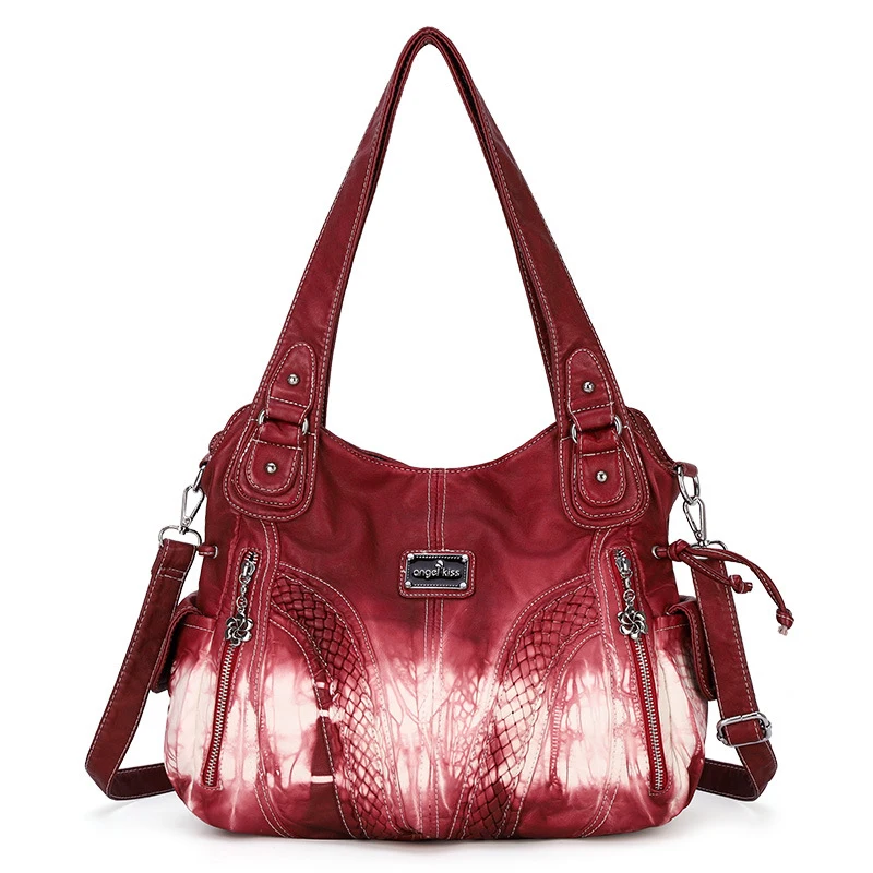 2019 Luxury Women Famous AngelKiss PU Leather Hobo Satchel Design Female Large Shoulder Bag Lady Shopping Handbag Messenger Bags | Багаж и