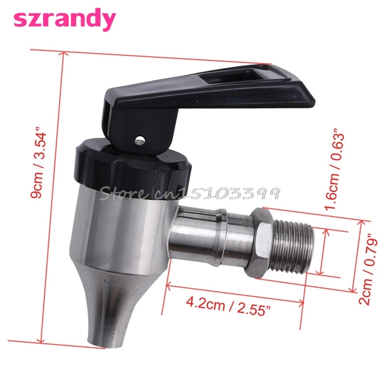 

Stainless Steel Drink Dispenser Plastic Coffee Valve Wine Barrel Spigot / Faucet Drop Ship