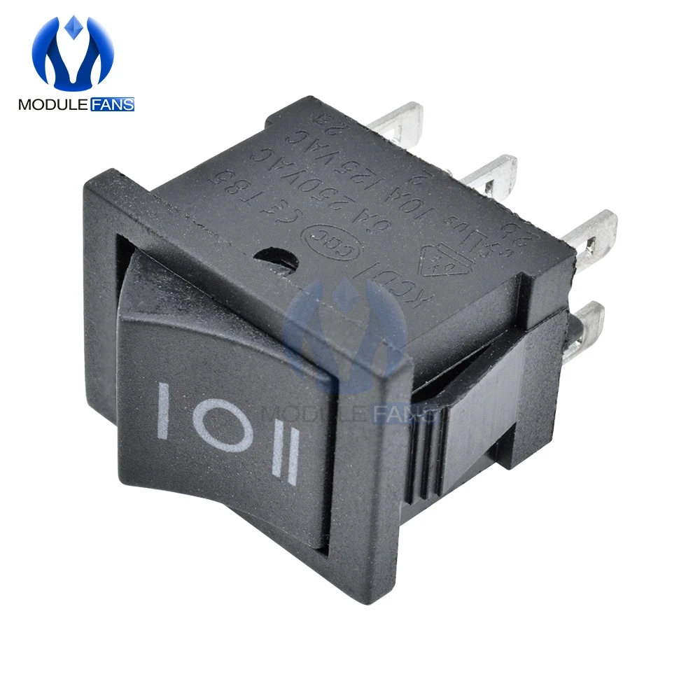 5 шт. 6Pin 6 P Pin DPDT ВКЛ ВЫКЛ 3 положения защелкивающийся кулисный переключатель AC 6A/250В