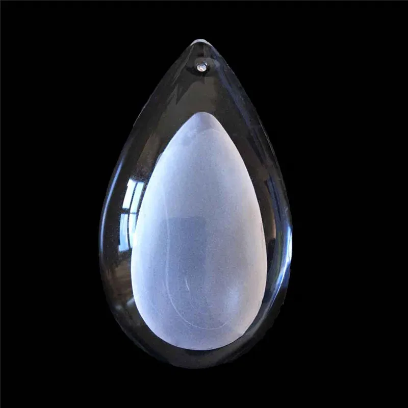 Детали хрустальной люстры подвески в форме капли дождя 76 мм прозрачные 10 штук для