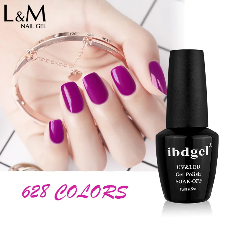 3 Pcs Gel Polish Nail ibdgel Brand Stickers Set Kit UV Lamps (1colors+1top+1base) Colorful Varnishes 30 Days Lasting Manicure | Красота и