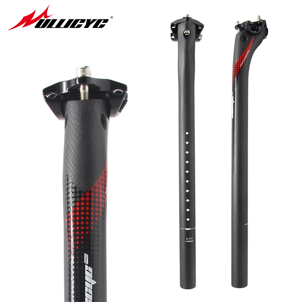 

Ullicyc Mountain bike 3K matt full carbon fibre bicycle seatposts Road MTB parts 27.2/30.8/31.6*350/400 Free ship HP361