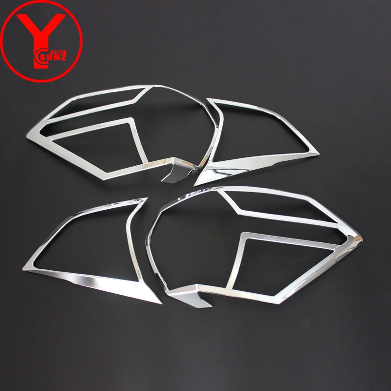 chrome Хромированный Автомобильный задний светильник, крышка для nissan xtrail x-trail t32 ABS, часть лампы для nissan x trail t32, аксессуары YCSUNZ - Цвет: chrome
