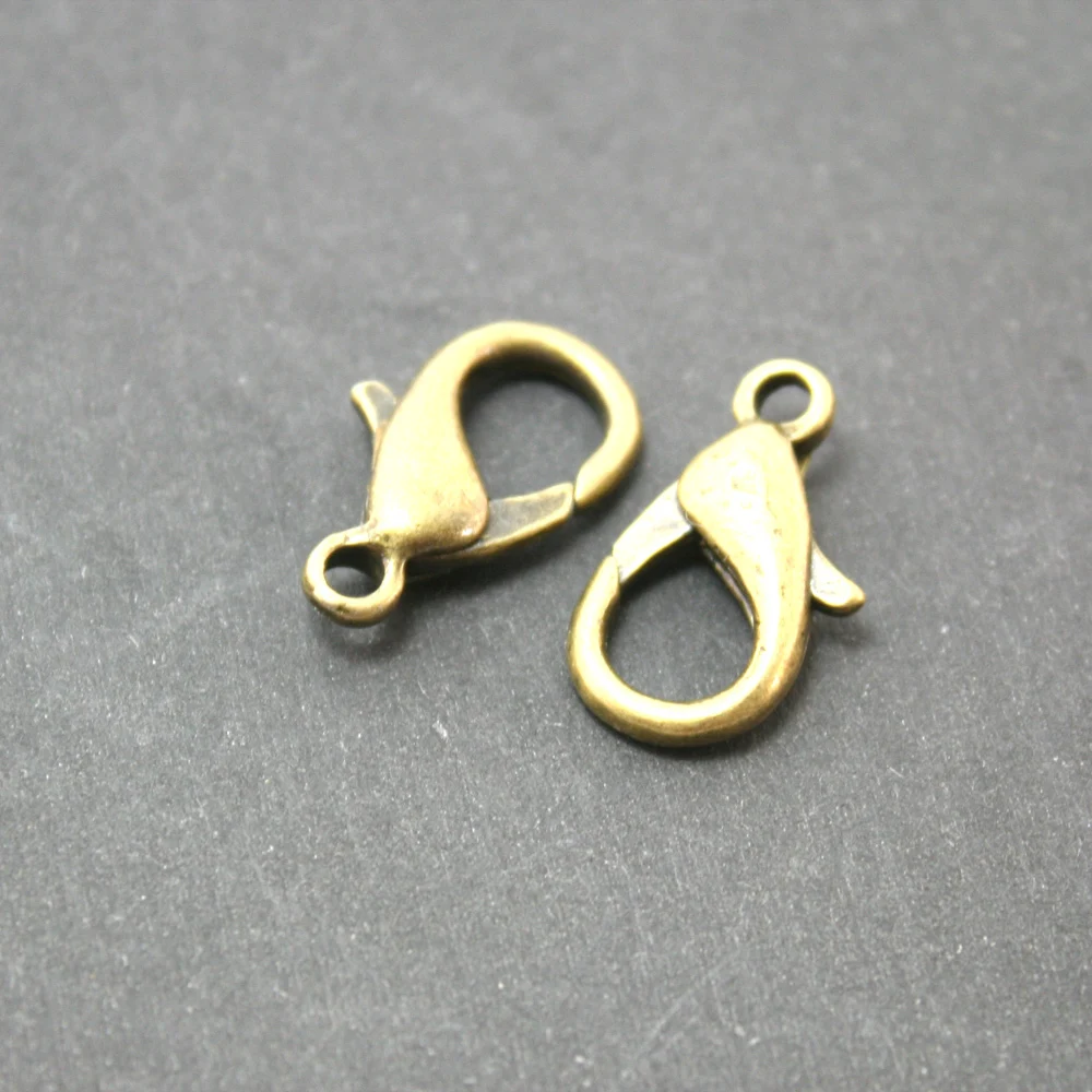 В продаже 10 шт./лот античные бронзовые украшения с застежкой-лобстером 10х18 мм
