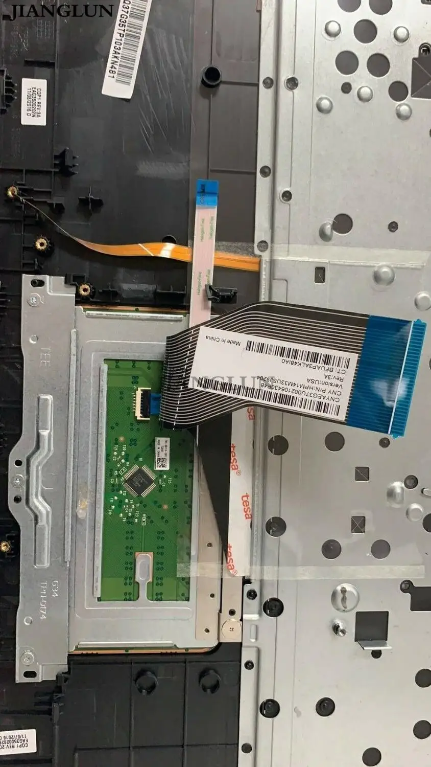 JIANGLUN для HP Pavilion 15-BC 15T-BC000 подставка рук с клавиатурой подсветкой и Touc hp ad 858971-001 |