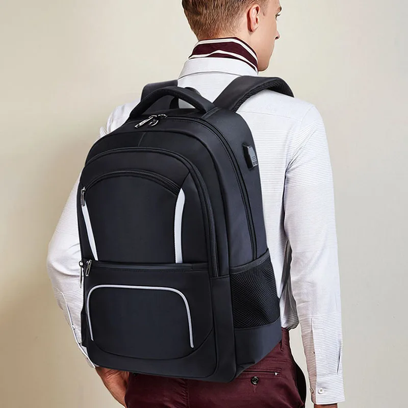 

Men Backpack Multifunction15.6 Laptop Bagpacks Male Business Bags Fashion Oxford Waterproof USB Charging School Travel Back Pack