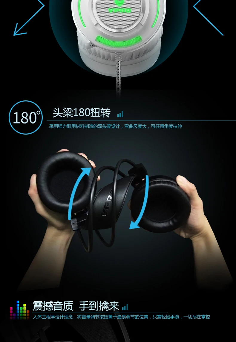 Rapoo vh200 Competitive Game Headphones Cable with Mai Eat Chicken Headphone Computer Headset