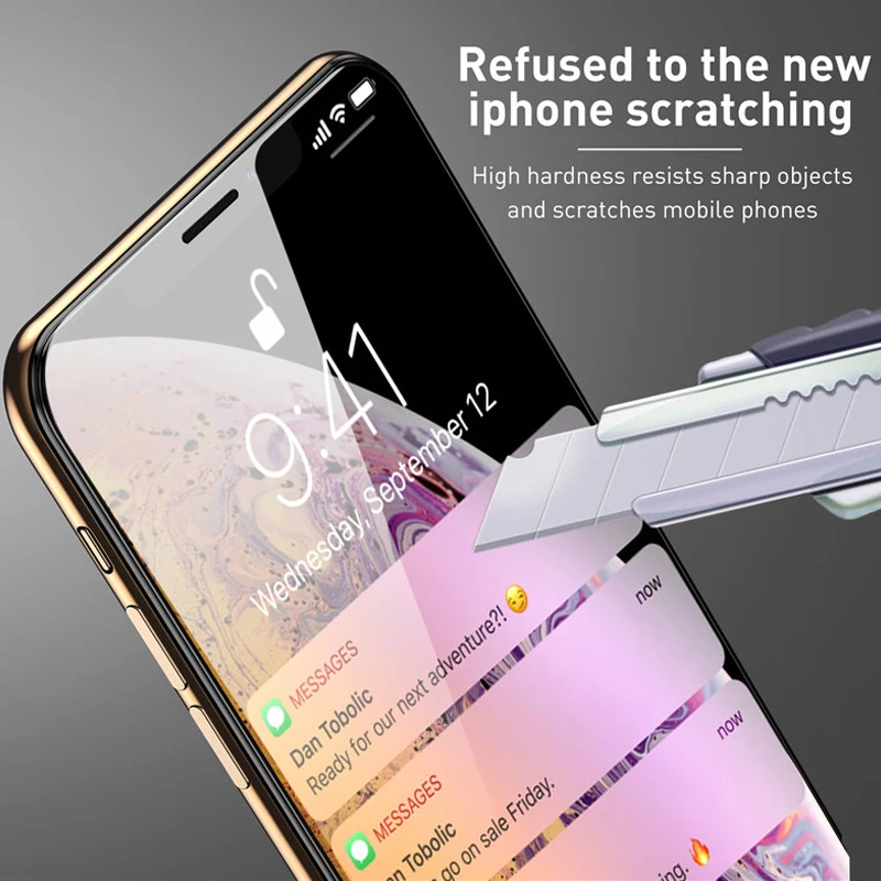 9D защита экрана на iphone7 8 P X XR XS Max полное покрытие закаленное стекло для iPhone7 6 6sp PLus |
