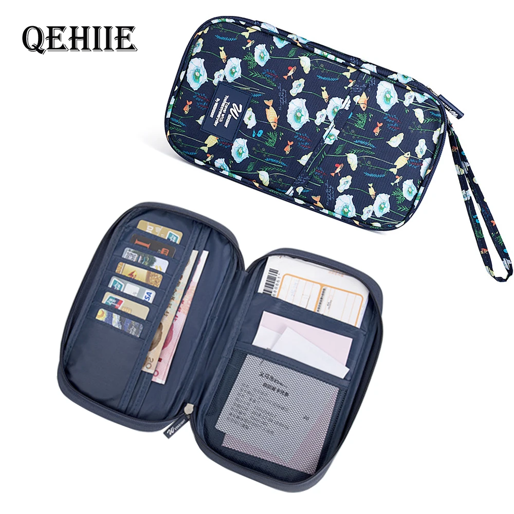 QEHIIE, новинка, кошелек для паспорта и путешествий, держатель для паспорта, многофункциональная посылка для кредитных карт, ID, документов, мульти-карта, сумка для хранения, клатч