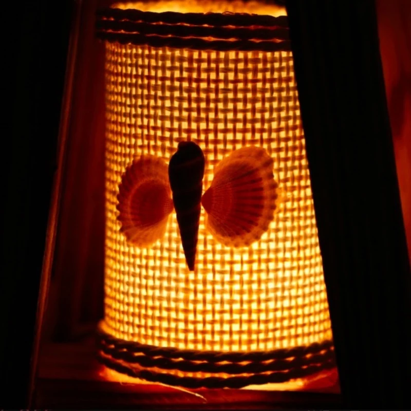 Винтажная креативная оригинальная деревянная Светодиодная настольная лампа