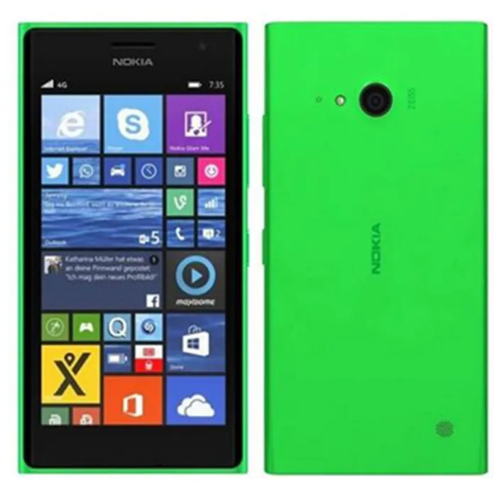 Разблокированный сотовый телефон Nokia Lumia 735, 4,7 дюймов, 8 Гб ПЗУ, 1 ГБ ОЗУ, четыре ядра, LTE, Windows, отремонтированный мобильный телефон, Прямая поставка