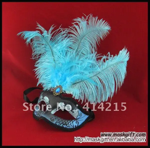 2016 Бесплатная доставка пластиковая Венецианская маска светильник синий черный