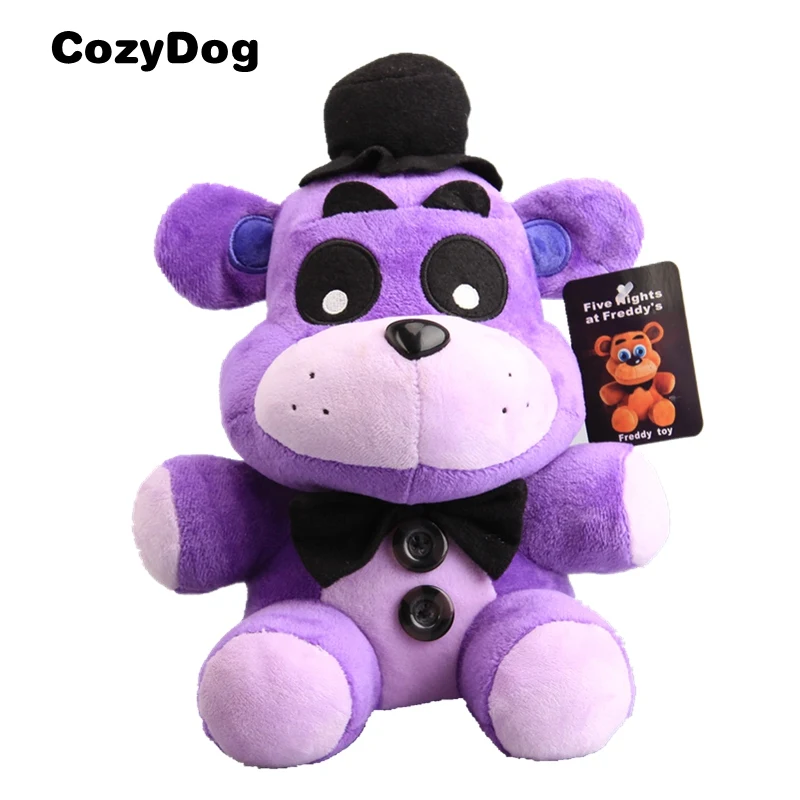 18 CM Purple Freddy Игра Пять ночей у Фредди плюшевая мягкая игрушка кукла Fnaf лисица Фредди Чика клоун мангл Бонни Peluche Игрушки для детей подарок - Цвет: 18 CM Purple Freddy
