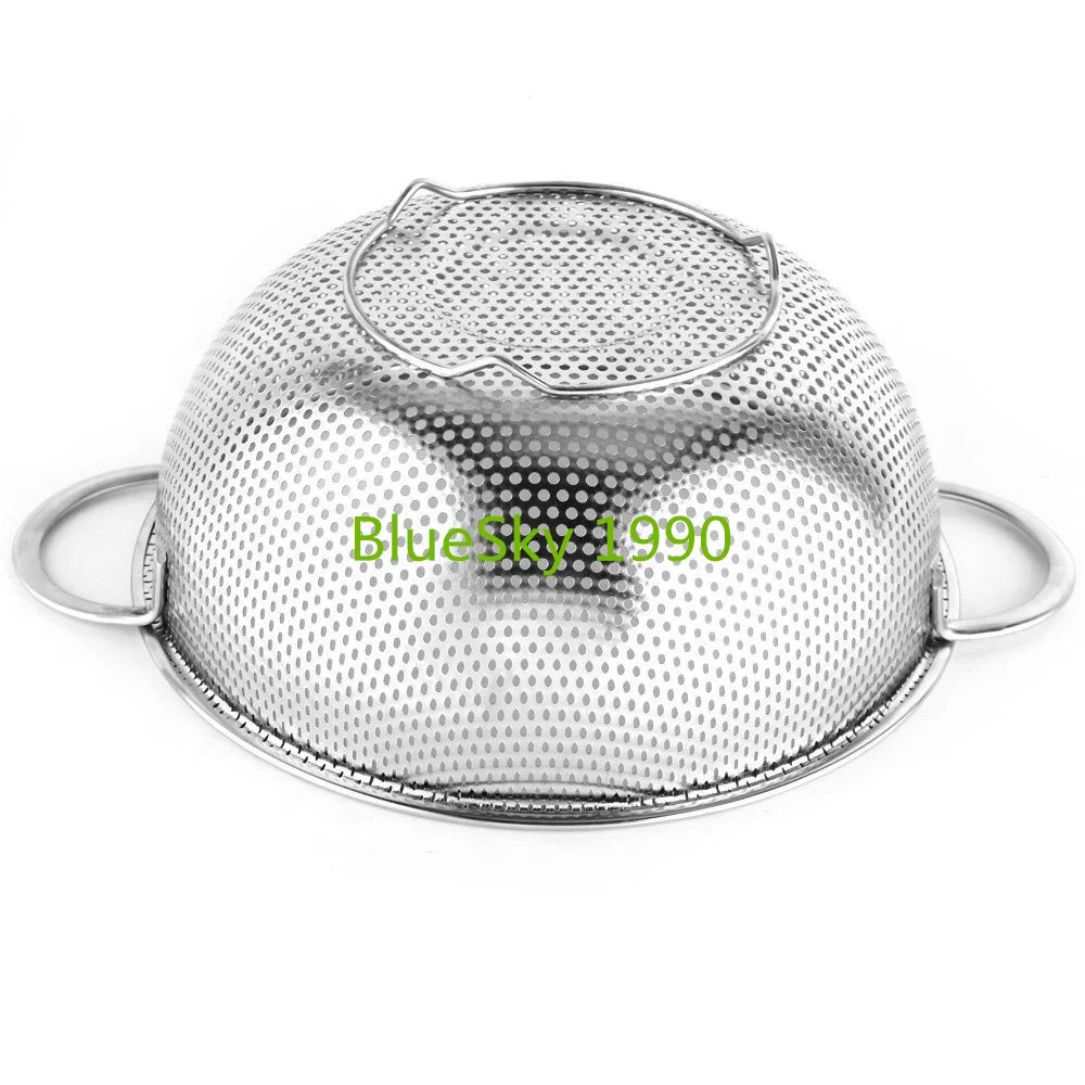 Сетка из нержавеющей стали кухонный Овощной дуршлаг для фруктов сито с двойной