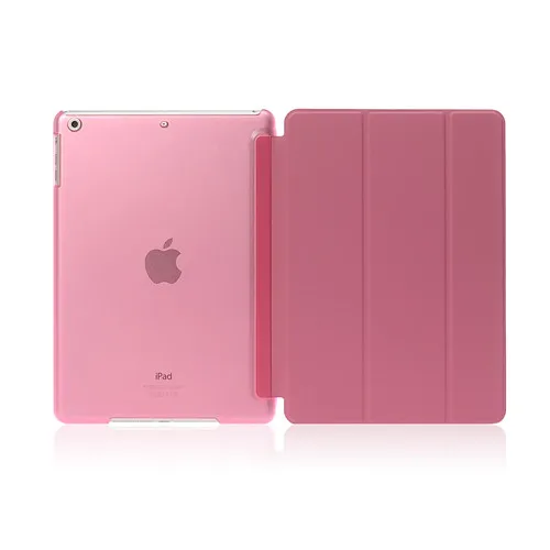 Чехол для планшетов для iPad Air 1 Новинка 9,7 дюймов модель A1822 A1823 A1893 A1954 чехол силиконовый тонкий смарт-чехол Пробуждение/сон - Цвет: Pink