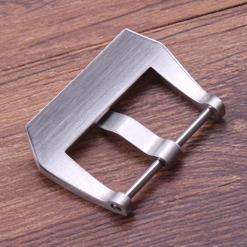 Retro Stainless Steel Watch Buckle 20mm 22mm 24mm Black Metal Brushed Watch Band Strap Clasp For Panerai Accessories