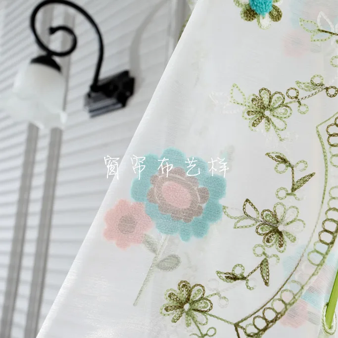 Новые вышитые двухсторонние воздушные шары занавески для гостиной окна римская