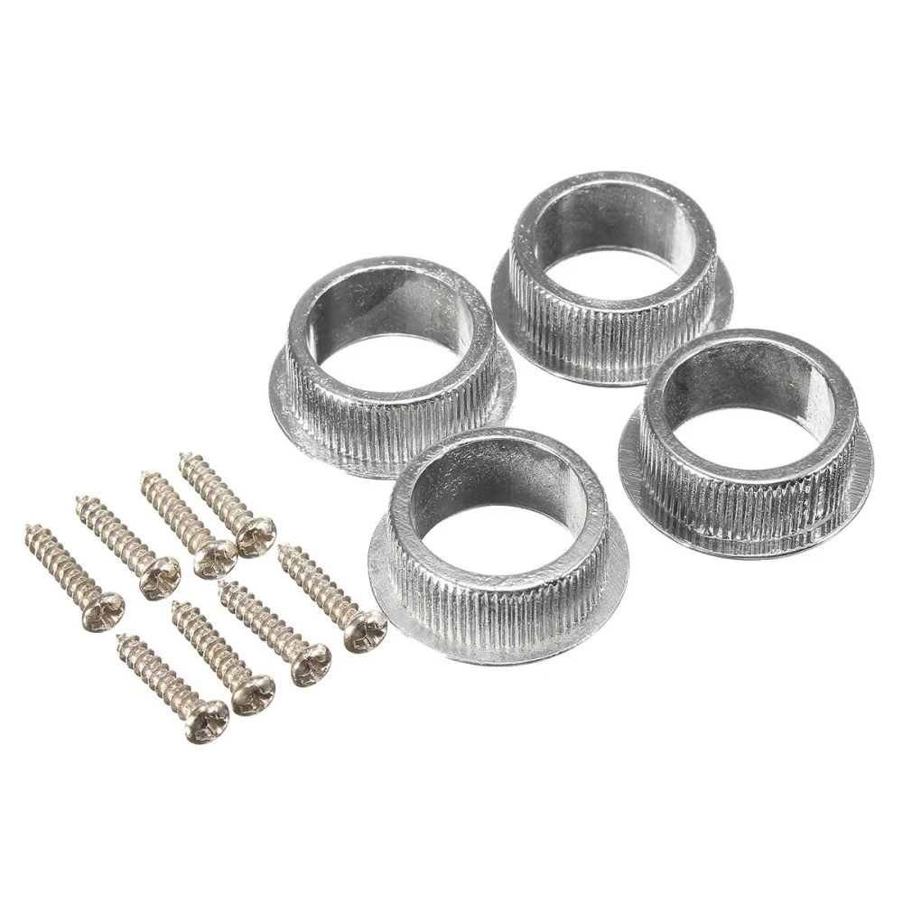 4pcs Chrome Bass Guitar Machine Heads Knobs Tuners Tuning Pegs Parts | Спорт и развлечения