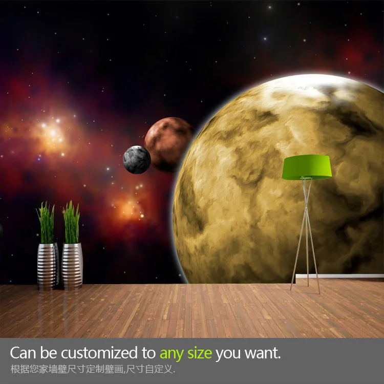 Free shipping The Milky Way starry cosmos personality mural wallpaper customization bedroom ceiling TV setting wall | Обустройство