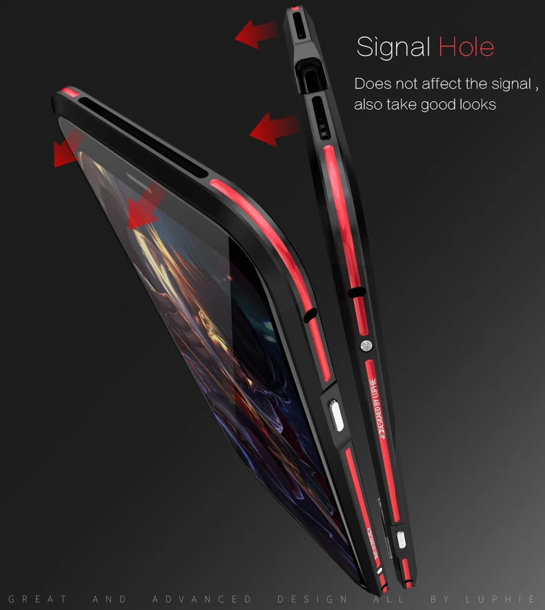 Металлический бампер чехол для телефона iphone X XR XS Max авиационный алюминиевый