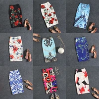 2022 skirts womens straight time limited cotton fashion none summer women skirt new roses sexy high waist pack hip print female