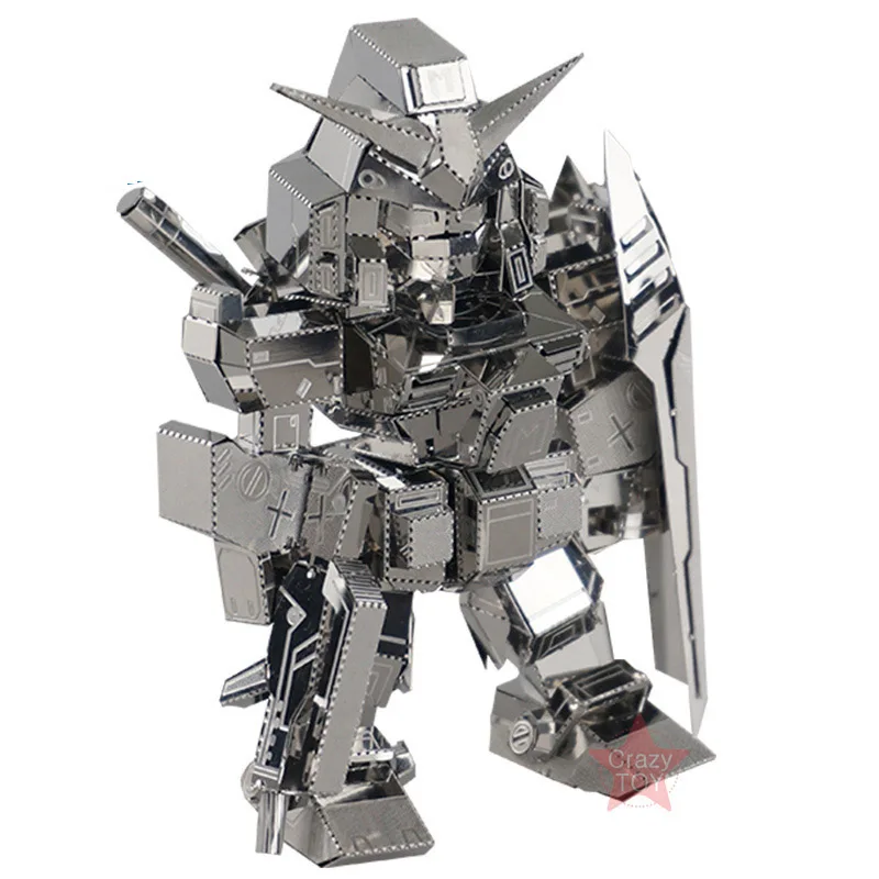 MU 3D металлическая головоломка Gundam Obsidian Arms SD робот SOA SD01 Строительная модель DIY
