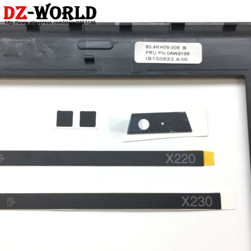 ЖК-дисплей передняя оболочка ободок Крышка для ThinkPad X220 X230 w/светодиодный светильник индикатор пластины камеры винт крышки 04W2186 04Y1854