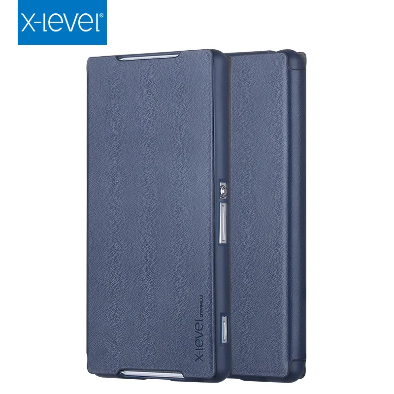 X-Level кожаный флип-чехол для sony Xperia Z2 ультра тонкий роскошный чехол-подставка
