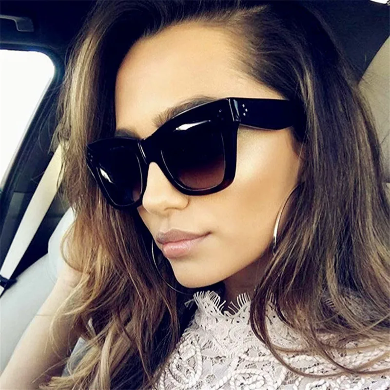 Женские прямоугольные солнцезащитные очки Oculos De Sol брендовые дизайнерские в