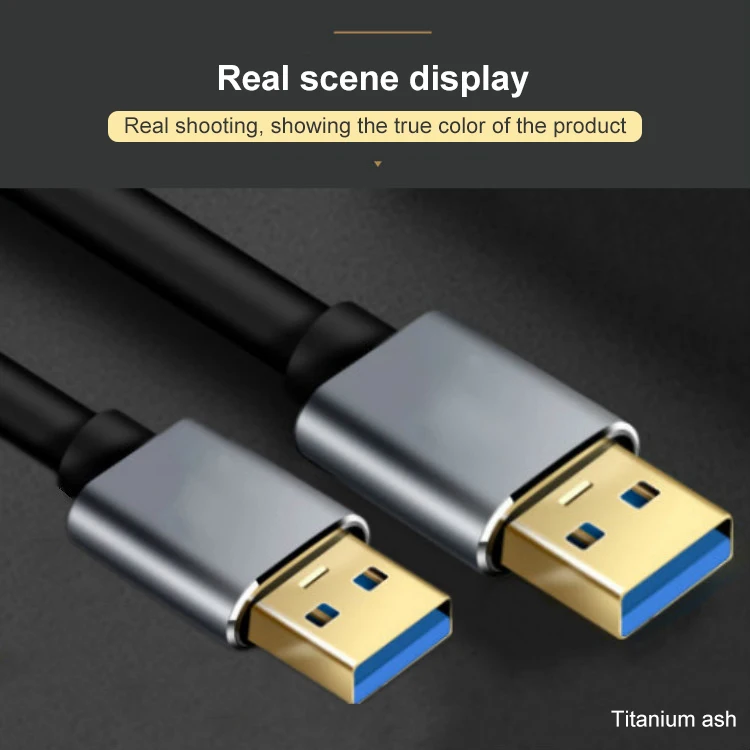 USB-USB кабель Тип A папа-папа USB 2,0 удлинитель для жесткого диска радиатор Компьютерная камера кабель удлинитель USB