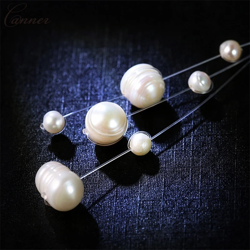 Элегантные серьги с пресноводным жемчугом для женщин жемчужные бусы кисточками